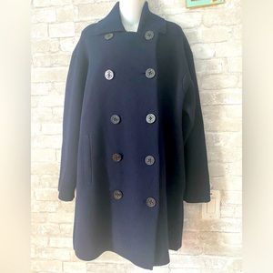 Nautical Knit long Ralph Lauren wool coat